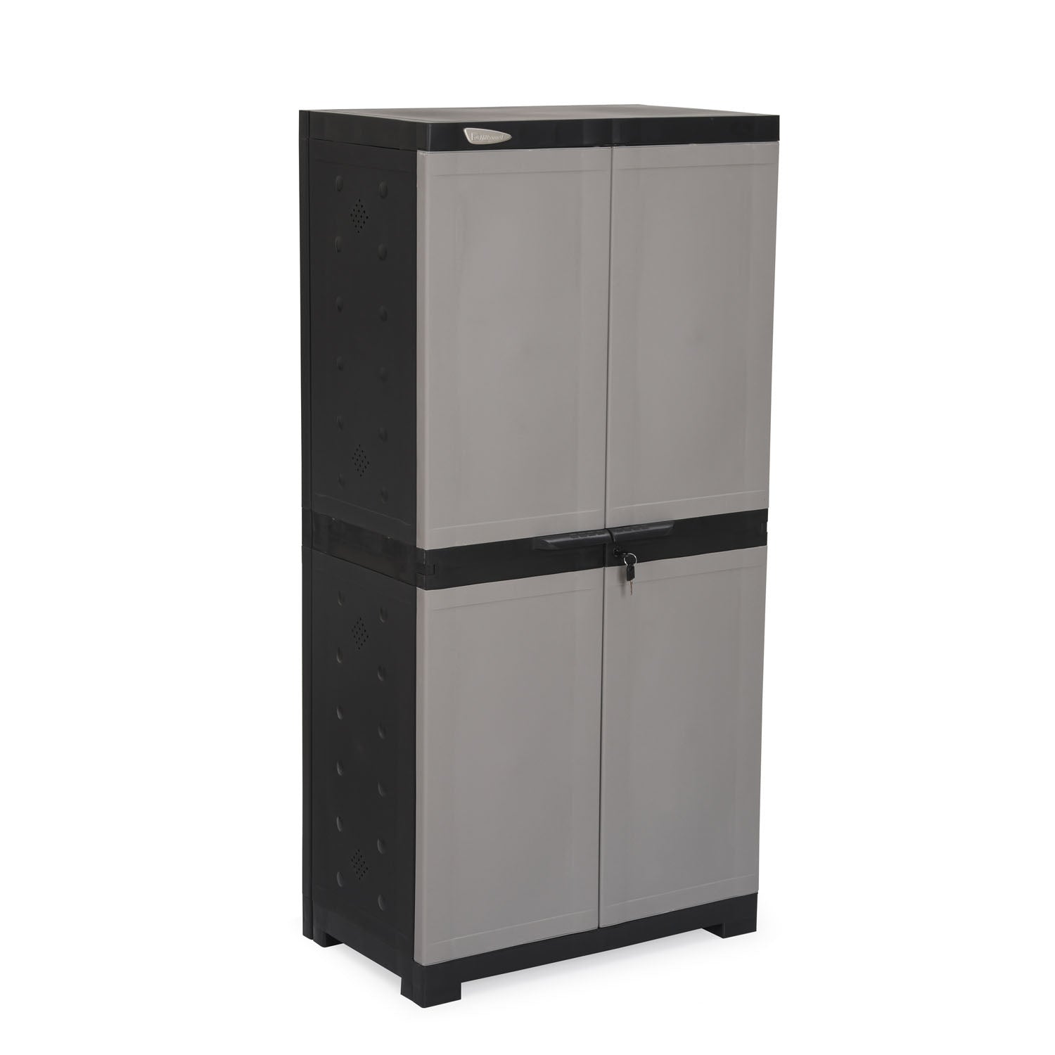 Nilkamal Freedom Large 18 (FMSC18) Shoe Rack Plastic Cabinet (Grey/Charcoal Grey) - Nilkamal | VK Furniture & Electronics Mangalore