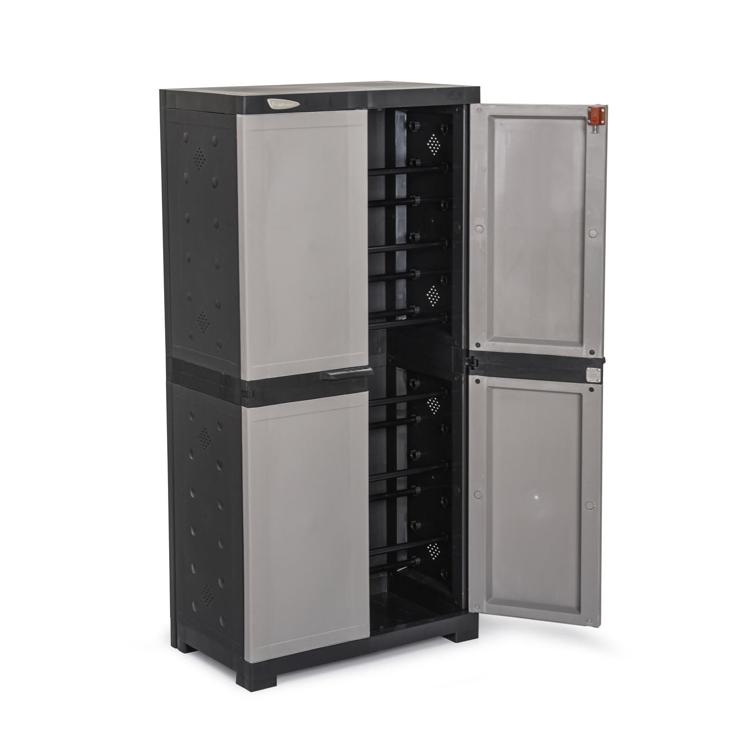 Nilkamal Freedom Large 18 (FMSC18) Shoe Rack Plastic Cabinet (Grey/Charcoal Grey) - Nilkamal | VK Furniture & Electronics Mangalore