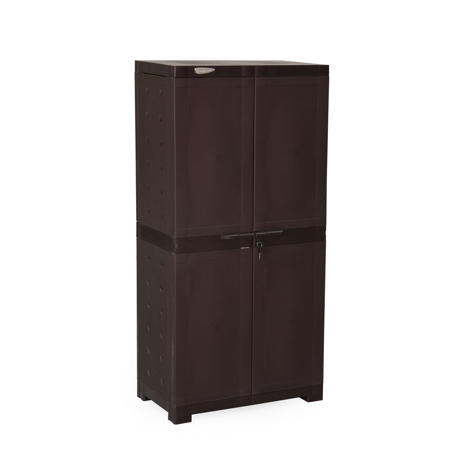 Nilkamal Freedom Large 18 (FMSC18) Shoe Rack Plastic Cabinet (Weather Brown) - Nilkamal | VK Furniture & Electronics Mangalore