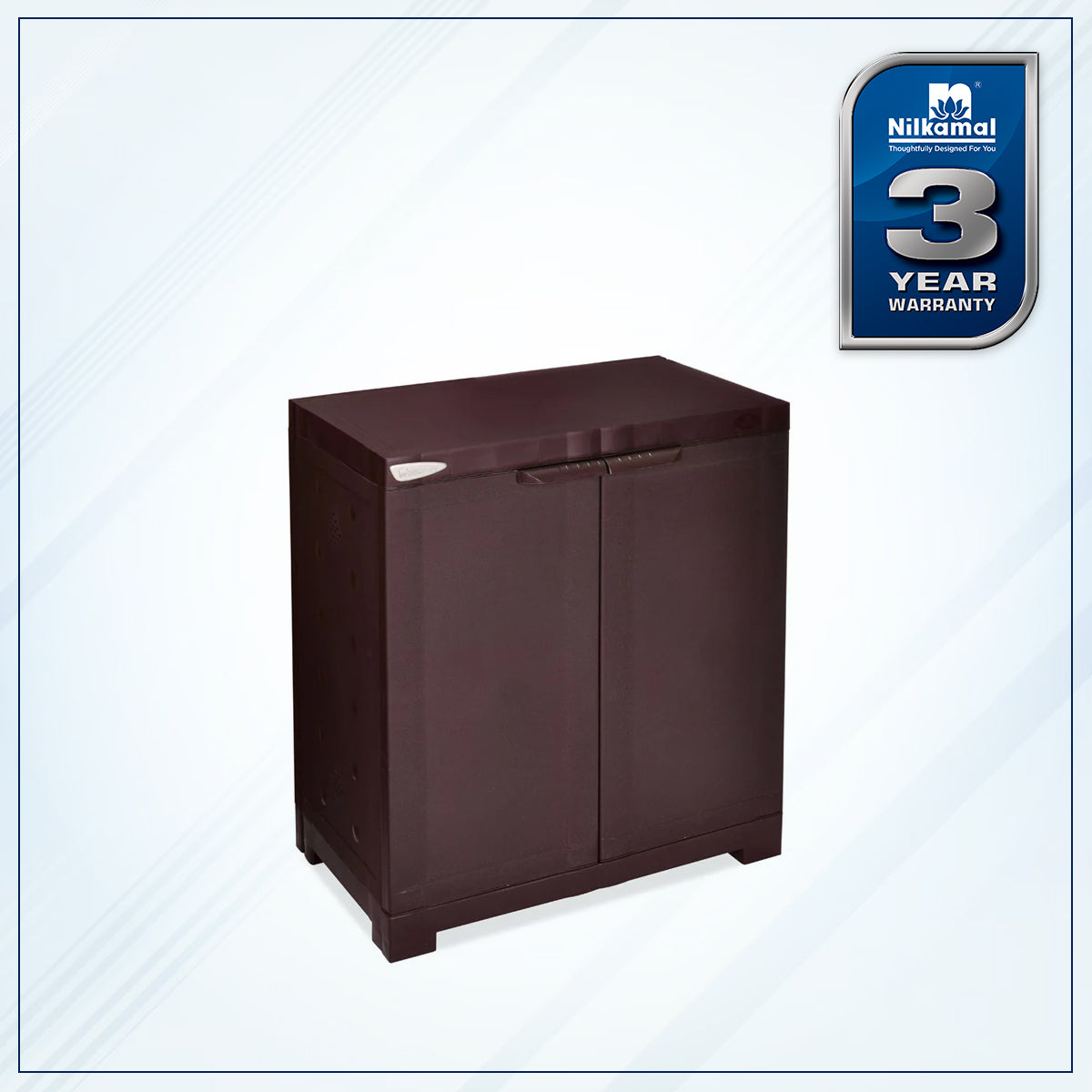 Nilkamal Freedom Mini 09 (FMSC09) Plastic Shoe Cabinet (Weather Brown) - Nilkamal | VK Furniture & Electronics Mangalore
