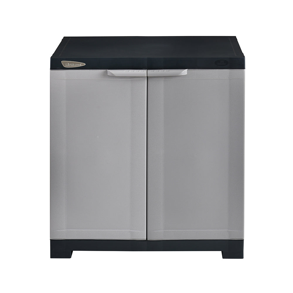 Nilkamal Freedom Mini Small (FMS) Plastic Storage Cabinet/Bookshelf (Haze Grey/Charcoal Grey) - Nilkamal | VK Furniture & Electronics Mangalore