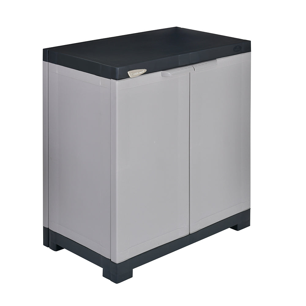 Nilkamal Freedom Mini Small (FMS) Plastic Storage Cabinet/Bookshelf (Haze Grey/Charcoal Grey) - Nilkamal | VK Furniture & Electronics Mangalore