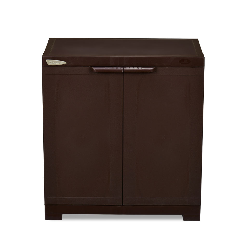 Nilkamal Freedom Mini Small (FMS) Plastic Storage Cabinet/Bookshelf (Weather Brown) - Nilkamal | VK Furniture & Electronics Mangalore