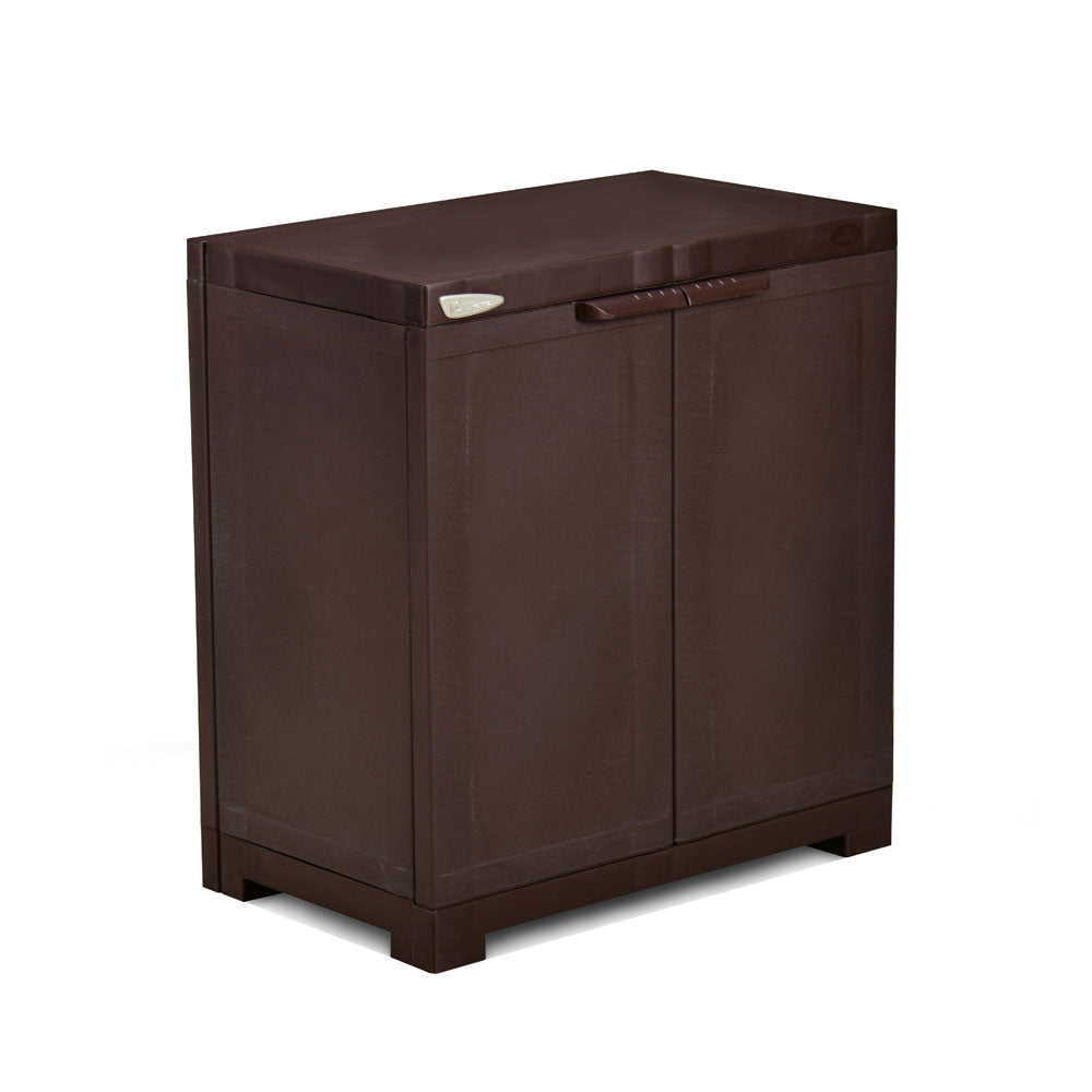Nilkamal Freedom Mini Small (FMS) Plastic Storage Cabinet/Bookshelf (Weather Brown) - Nilkamal | VK Furniture & Electronics Mangalore