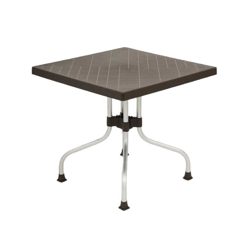 Nilkamal Orchid 1 + 4 Chair Plastic Dining Set (Season Rust Brown) - Nilkamal | VK Furniture & Electronics Mangalore