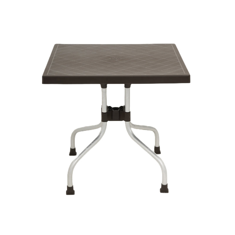 Nilkamal Orchid 1 + 4 Chair Plastic Dining Set (Season Rust Brown) - Nilkamal | VK Furniture & Electronics Mangalore