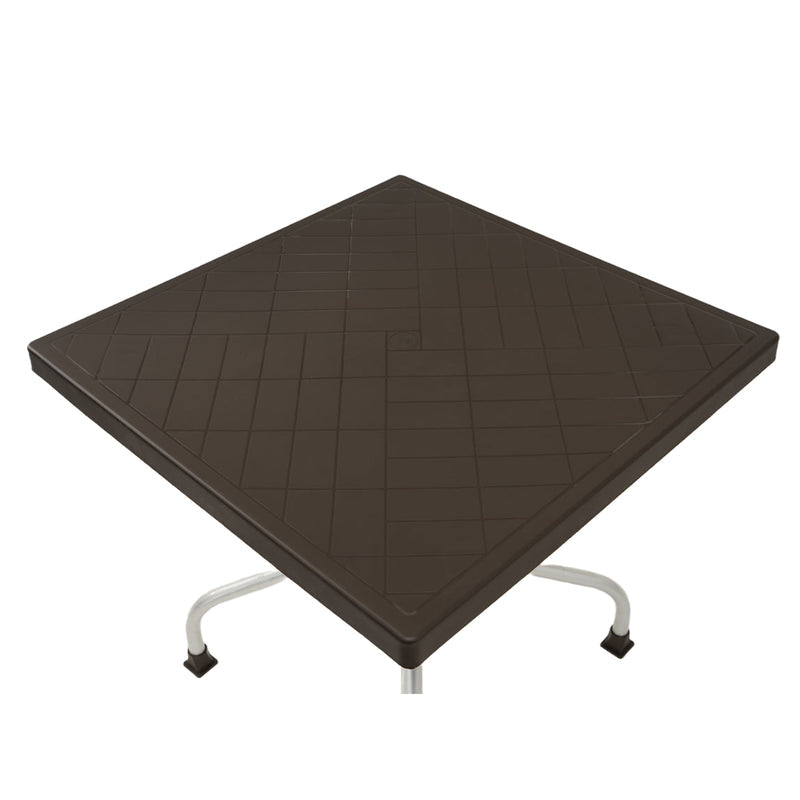 Nilkamal Orchid 1 + 4 Chair Plastic Dining Set (Season Rust Brown) - Nilkamal | VK Furniture & Electronics Mangalore