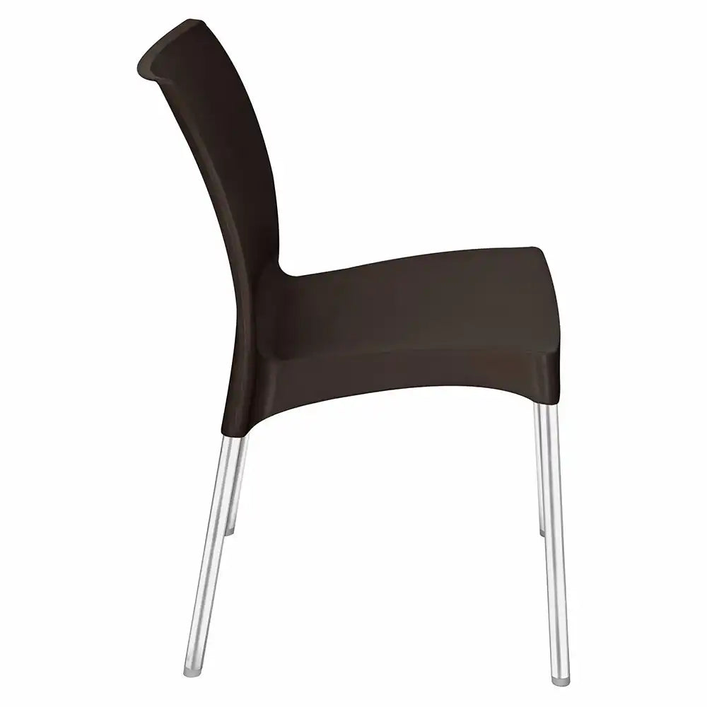Nilkamal Novella 07 Plastic Armless Chair (Season Rust Brown) - Nilkamal | VK Furniture & Electronics Mangalore