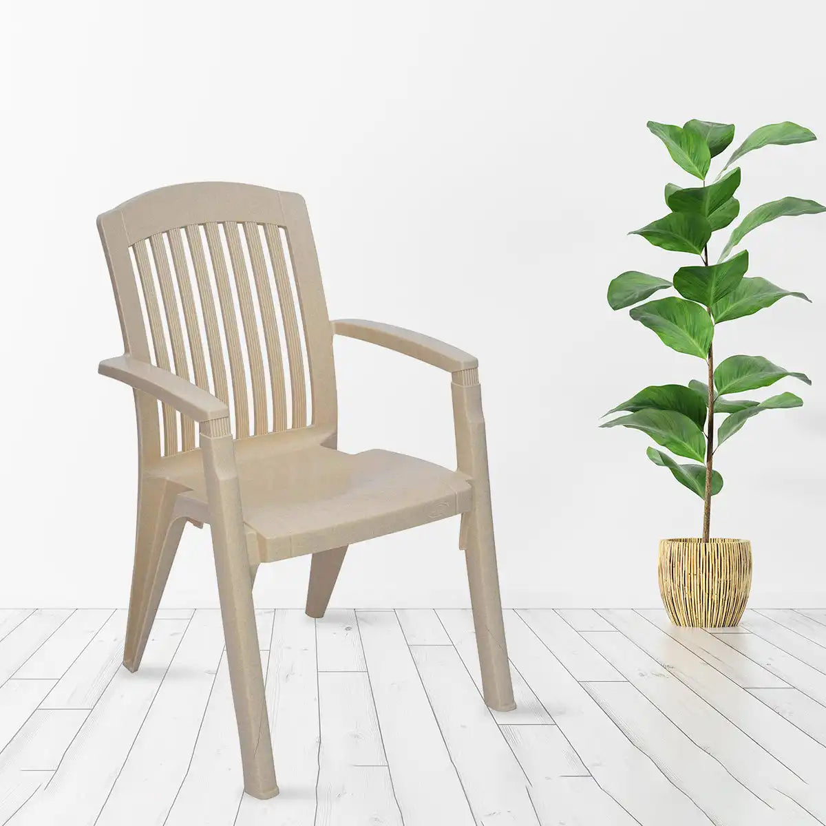 Nilkamal Heritage Plastic Arm Chair - Nilkamal | VK Furniture & Electronics Mangalore