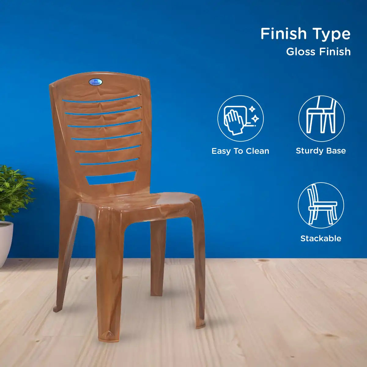Nilkamal CHR4025 Plastic Armless Chair - Nilkamal | VK Furniture & Electronics Mangalore