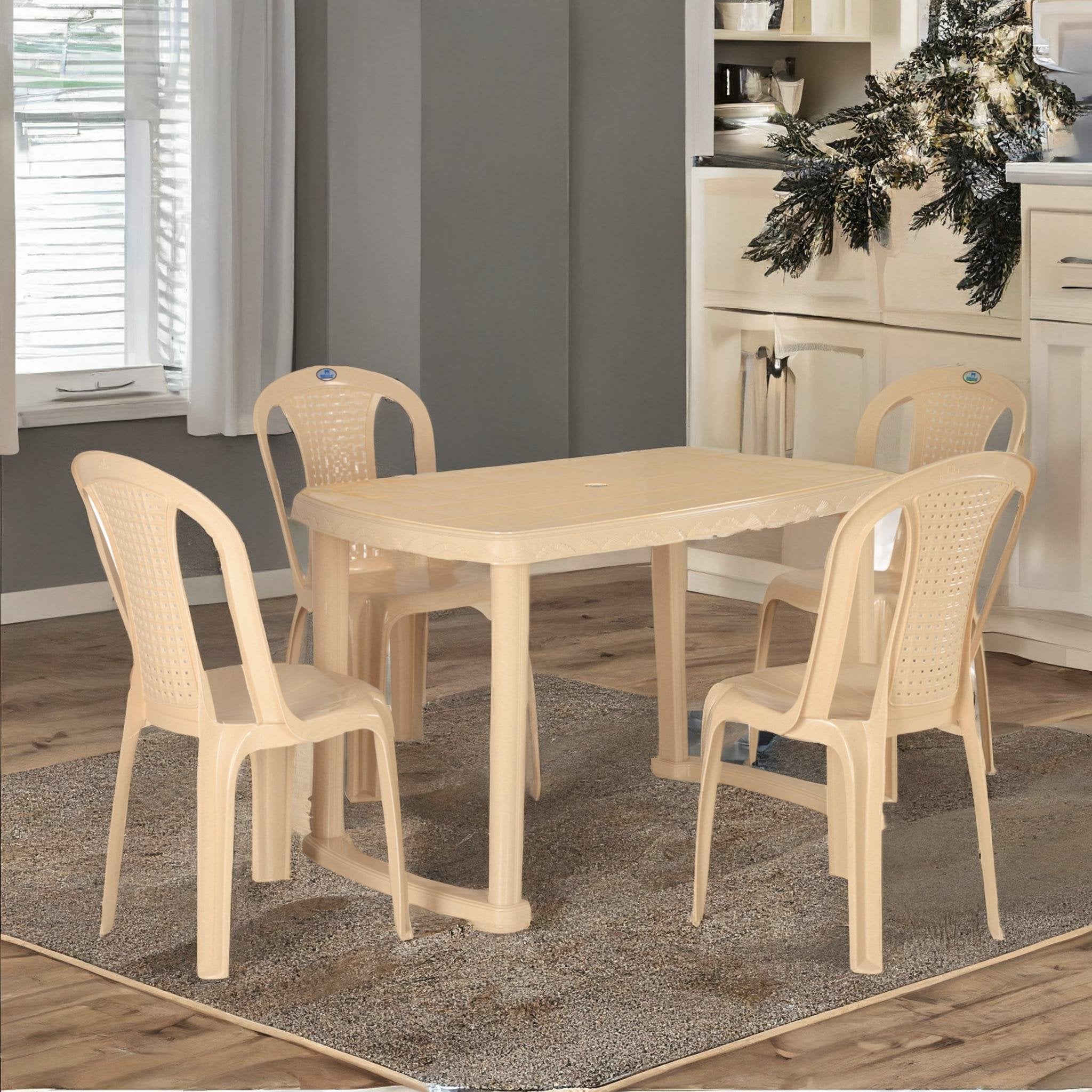 Nilkamal Shahenshah 4 Seater Dining Set - Nilkamal | VK Furniture & Electronics Mangalore