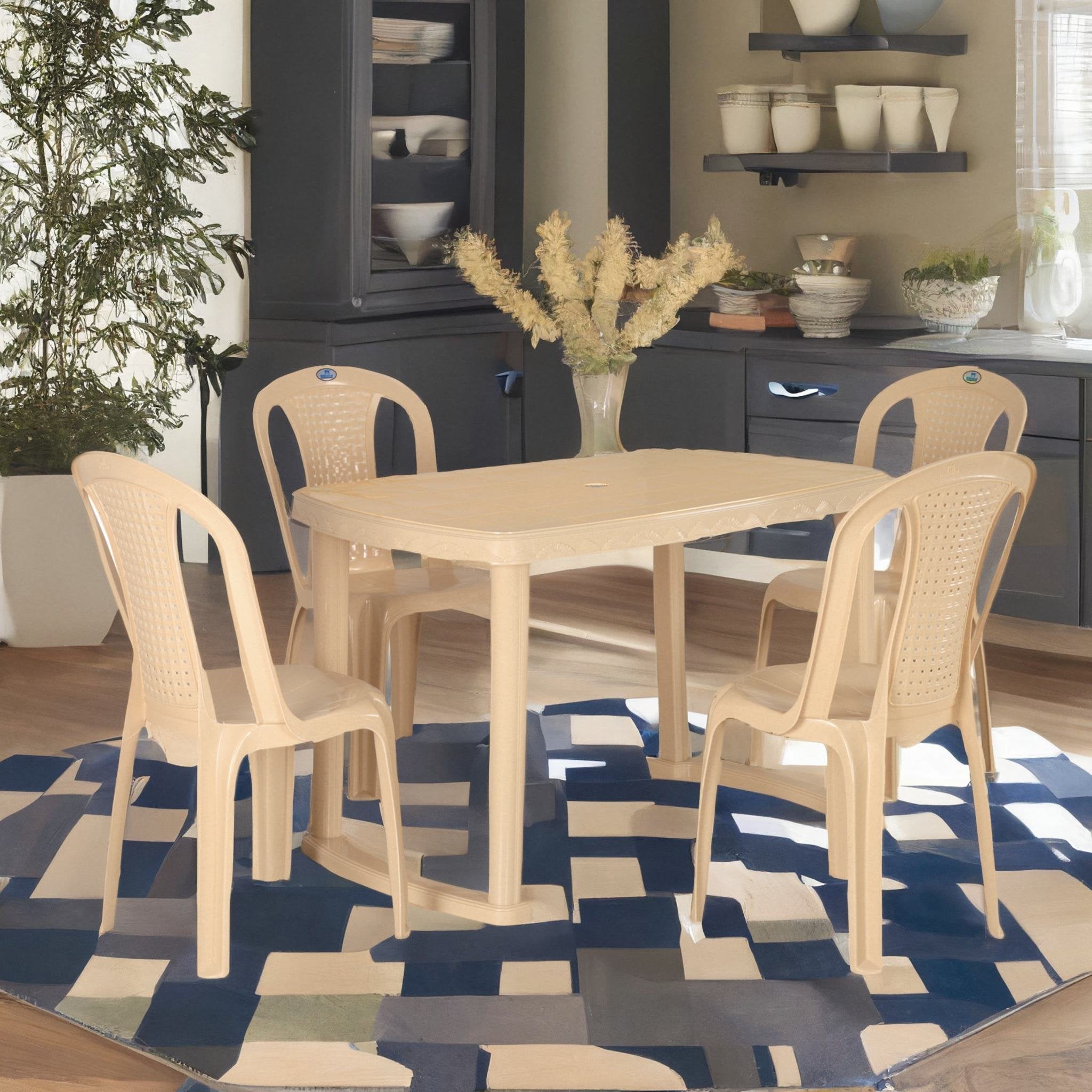 Nilkamal Shahenshah 4 Seater Dining Set - Nilkamal | VK Furniture & Electronics Mangalore