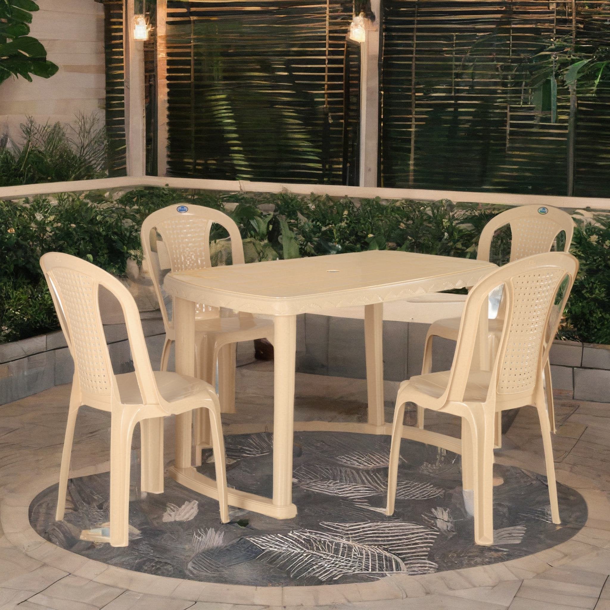 Nilkamal Shahenshah 4 Seater Dining Set - Nilkamal | VK Furniture & Electronics Mangalore