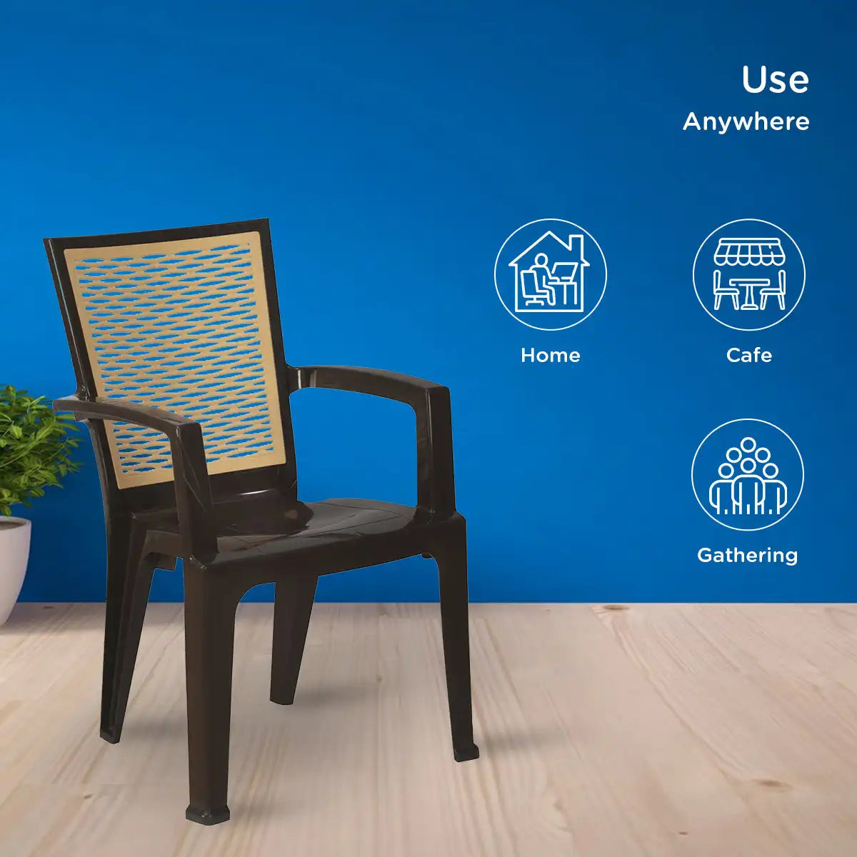 Nilkamal CHR2226 Plastic Arm Chair - Nilkamal | VK Furniture & Electronics Mangalore
