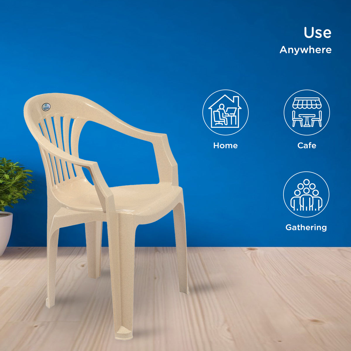 Nilkamal CHR2101 Plastic Arm Chair - Nilkamal | VK Furniture & Electronics Mangalore