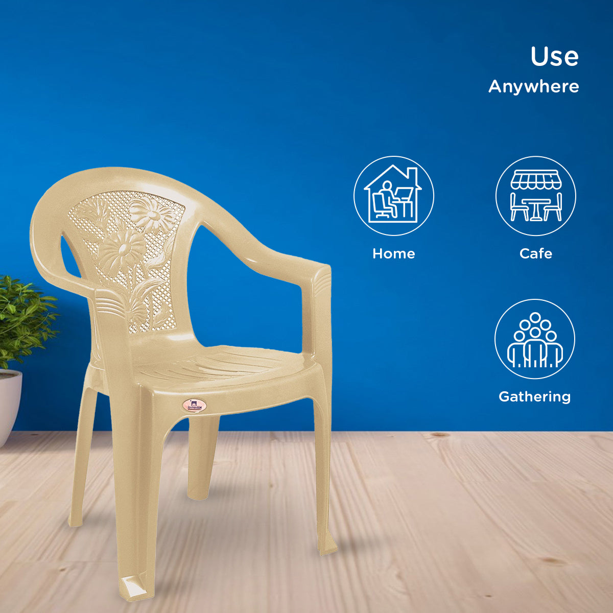 Nilkamal CHR2060 Plastic Arm Chair - Nilkamal | VK Furniture & Electronics Mangalore