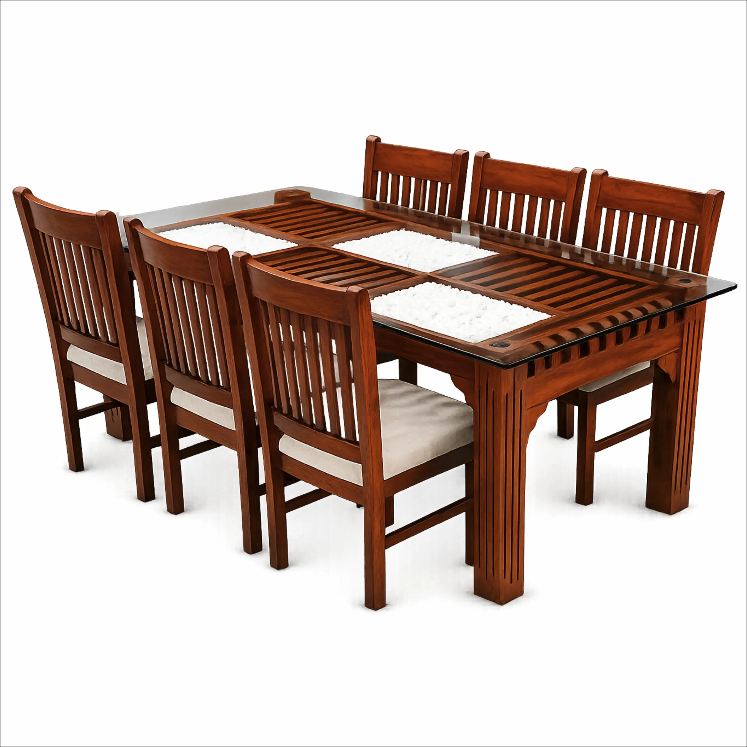 VK Deluxe Stone 6-Seater Dining Set
