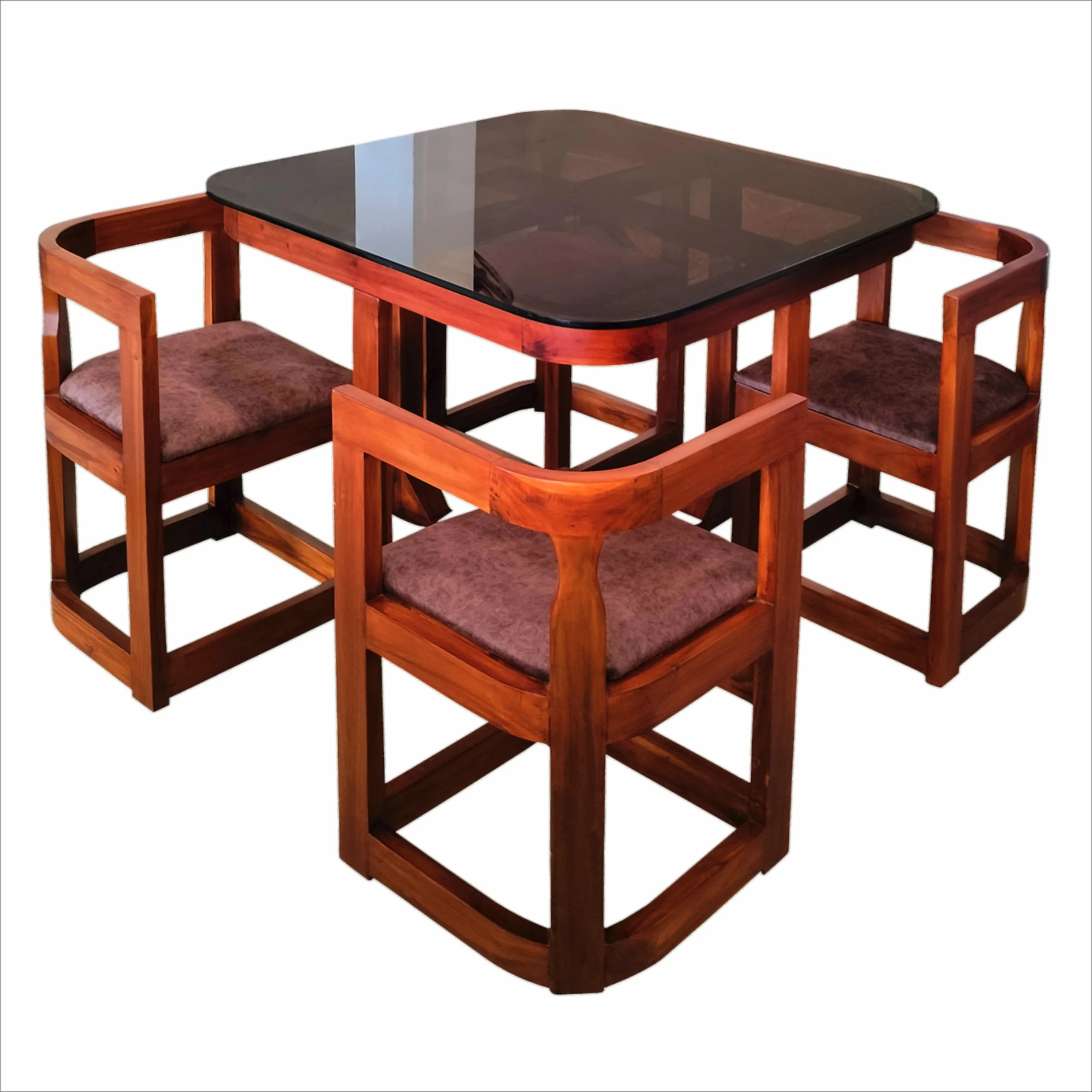 VK Monarch Space-Saving 4-Seater Dining Set