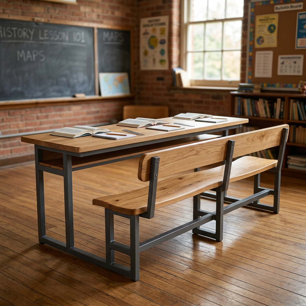 3 Seater School Table