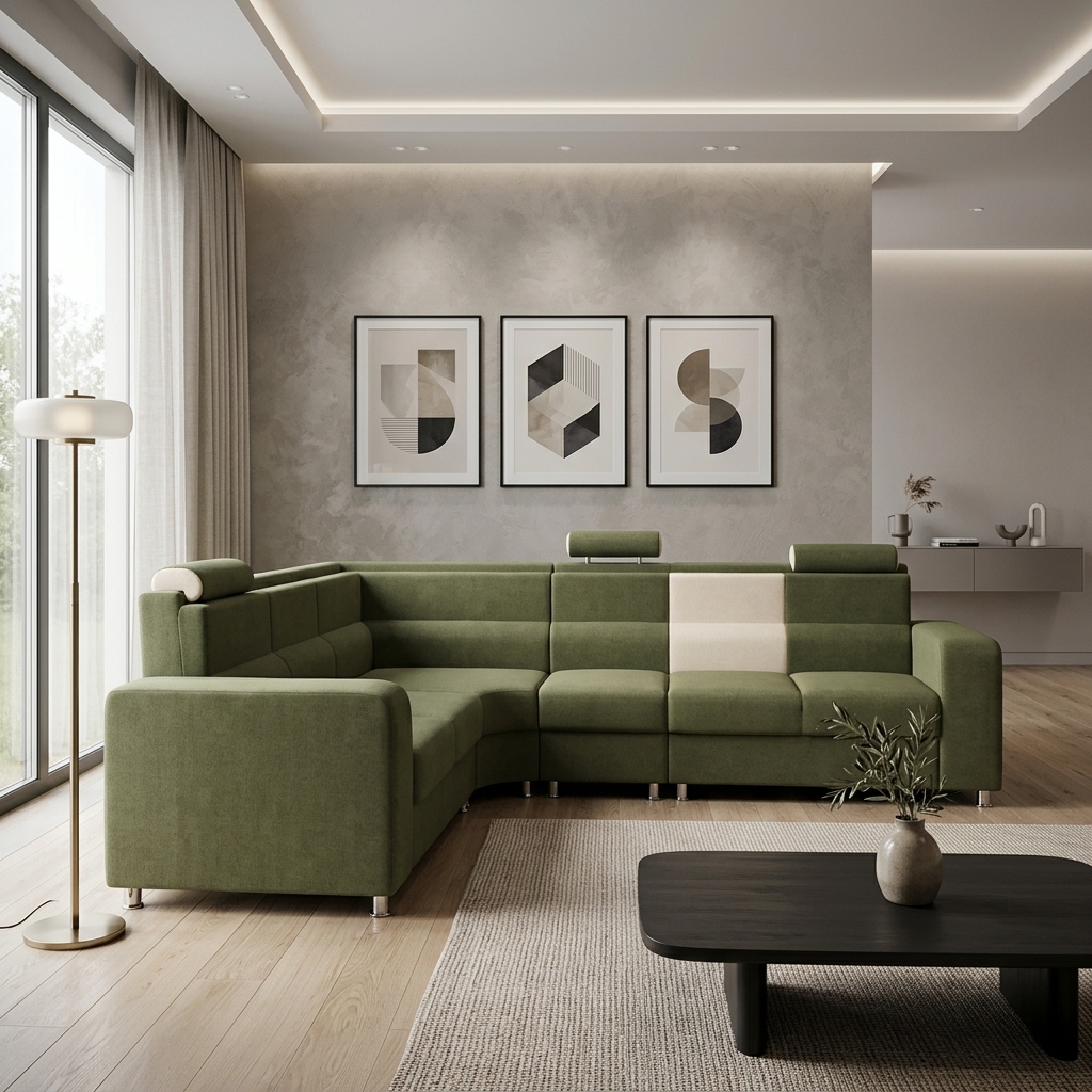 VK ROYAL CORNER SOFA SET