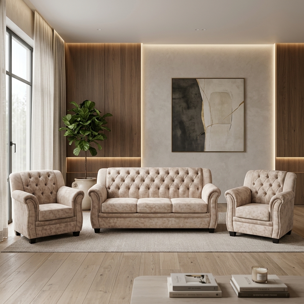 VK PRINT ZEBRA 2ND SOFA SET