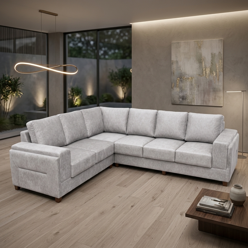 VKA CANVAS CORNER SOFA SET