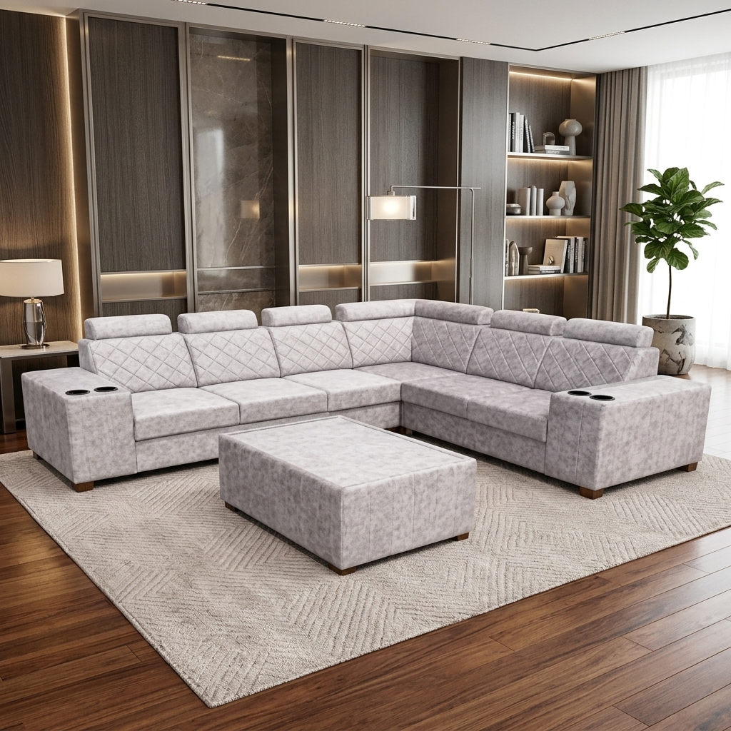 VK RUBEL CORNER SOFA SET