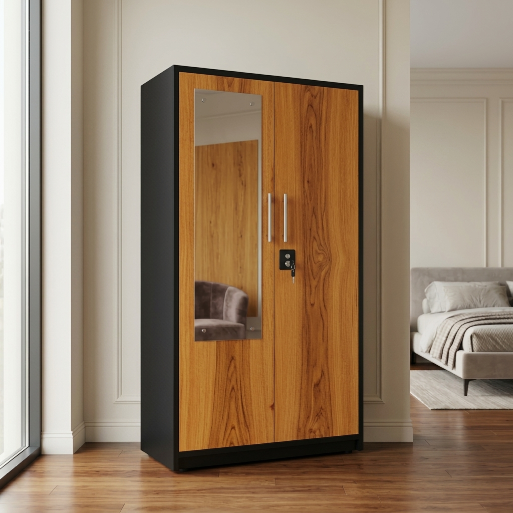 VK ONYX ALMIRAH ( 2 DOOR) (WITH MERCURY LOCK) — VK Furniture & Electronics | VK Furniture Mangalore