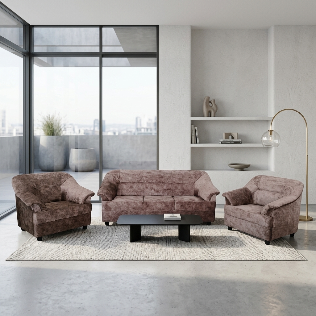 VK CLASSIC 3+1+1 SOFA SET — VK Furniture & Electronics | VK Furniture Mangalore