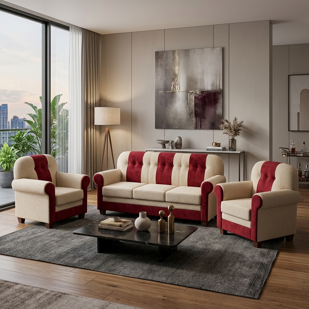 VK FOAM SOFA SET — VK Furniture & Electronics | VK Furniture Mangalore