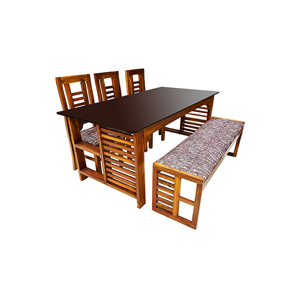 VK Parker Model Dining Set With 3 chair & 1 Bench