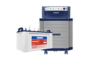 Luminous 120 Ah Battery UPS NEO ECO WATT)+RC15000 PRO)+Trolly
