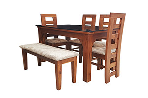 VK Belmount  Dinning Set 4 Seater with Bench