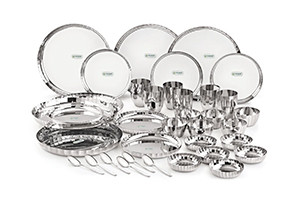 Stainless Steel Citrus Dinner Set - 36 Pieces