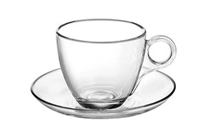 Treo Vella Glass tea Cup & Saucer