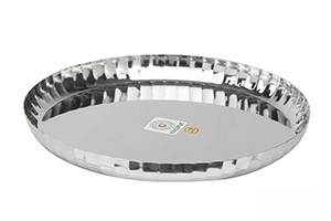 Stainless Steel Citrus Dinner Plate