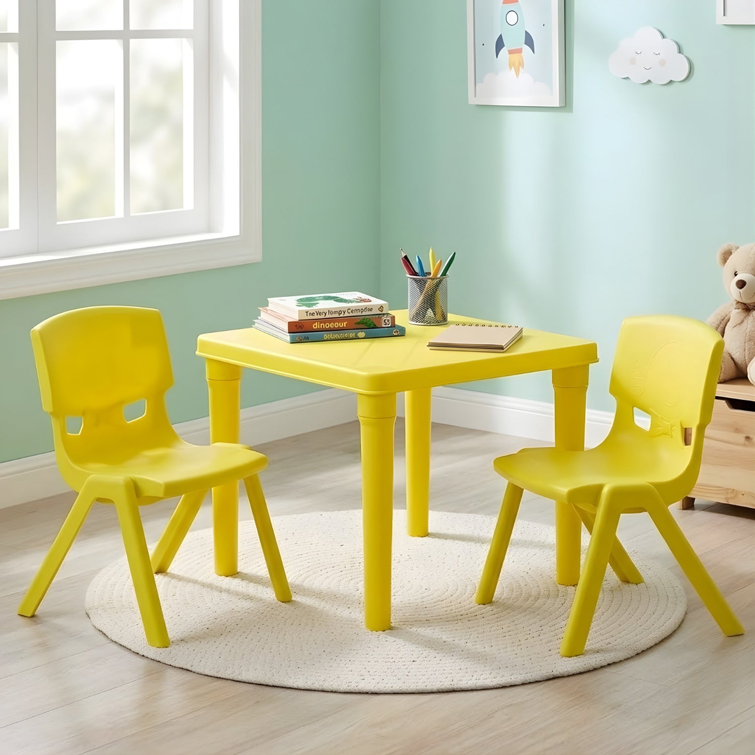 Nilkamal Genius Ludo Table + 2 Chairs Kid's Study Set - Nilkamal | VK Furniture & Electronics Mangalore