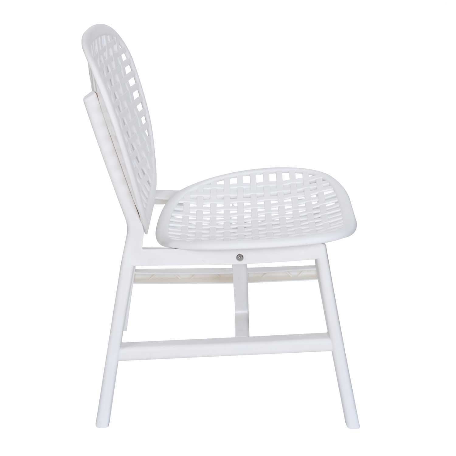 Nilkamal Arena Chairs and Crystal Glass Top Coffee Table Plastic Outdoor Set (Milky White) - Nilkamal | VK Furniture & Electronics Mangalore