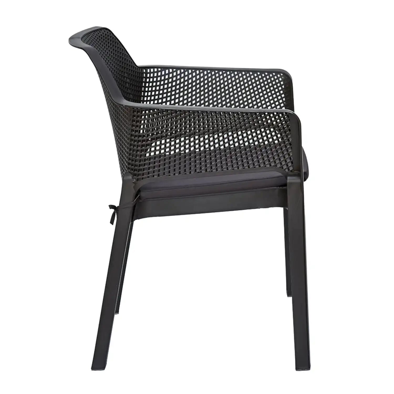 Nilkamal Captain Chairs and Glass Top Coffee Table Plastic Outdoor Set (Season Rust Brown & Weather Brown) - Nilkamal | VK Furniture & Electronics Mangalore