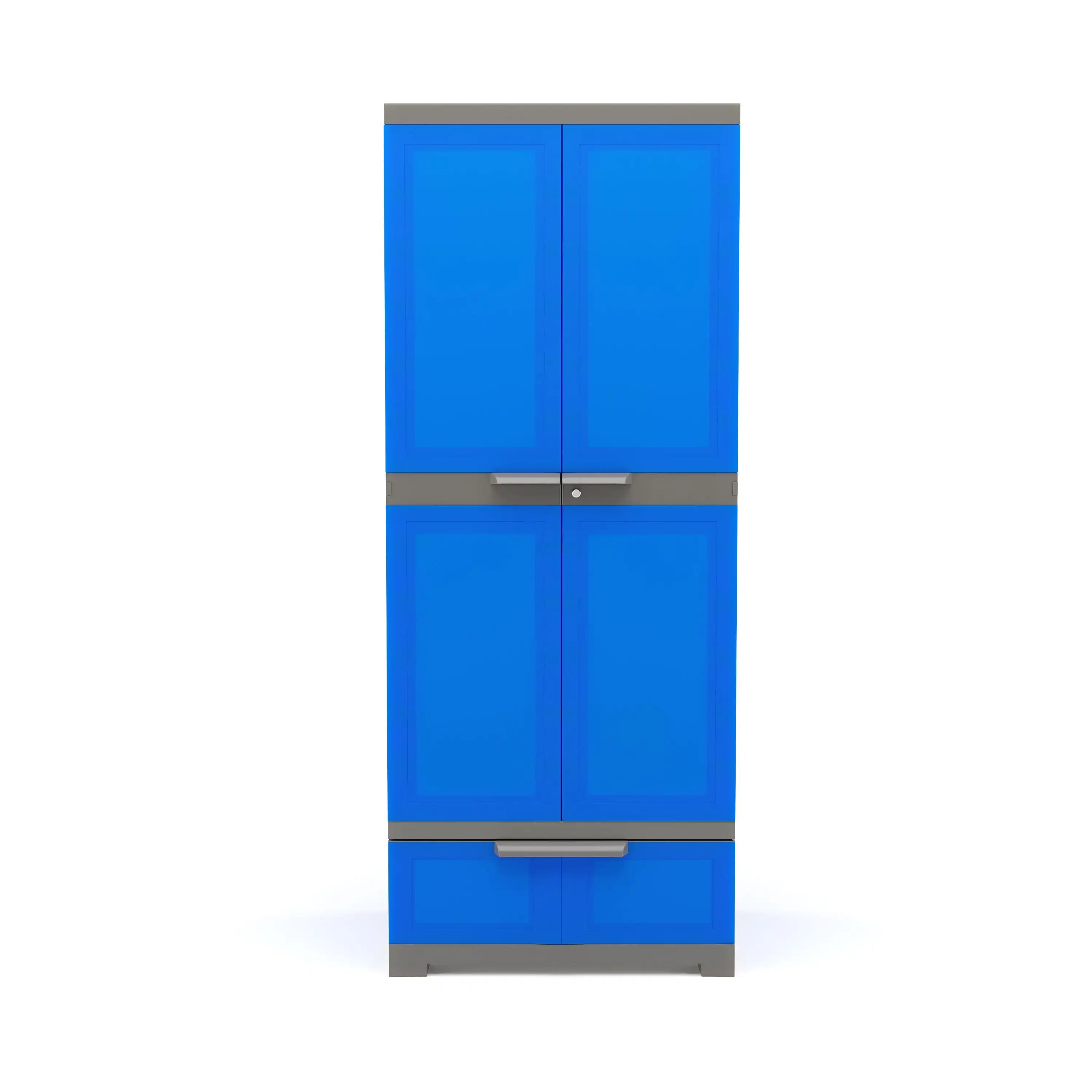 Nilkamal Freedom FMDR 1B Plastic Storage Cabinet with 1 Drawer (Deep Blue / Grey) - Nilkamal | VK Furniture & Electronics Mangalore