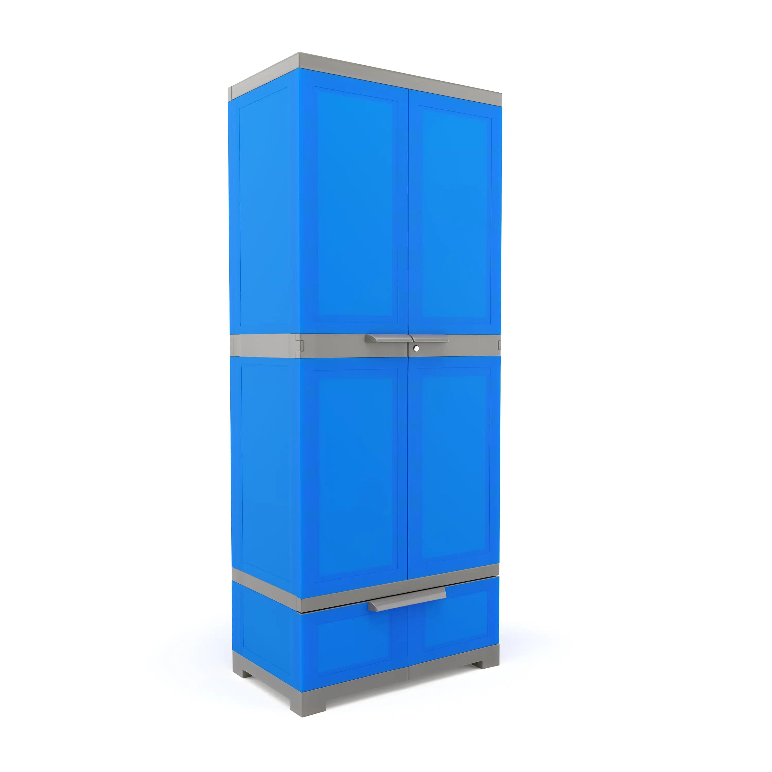 Nilkamal Freedom FMDR 1B Plastic Storage Cabinet with 1 Drawer (Deep Blue / Grey) - Nilkamal | VK Furniture & Electronics Mangalore