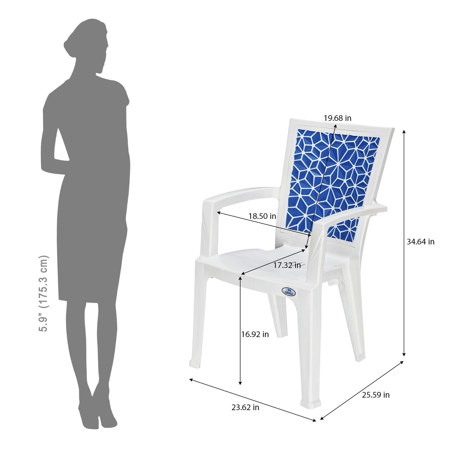 Nilkamal Startrek Plastic Arm Chair - Nilkamal | VK Furniture & Electronics Mangalore