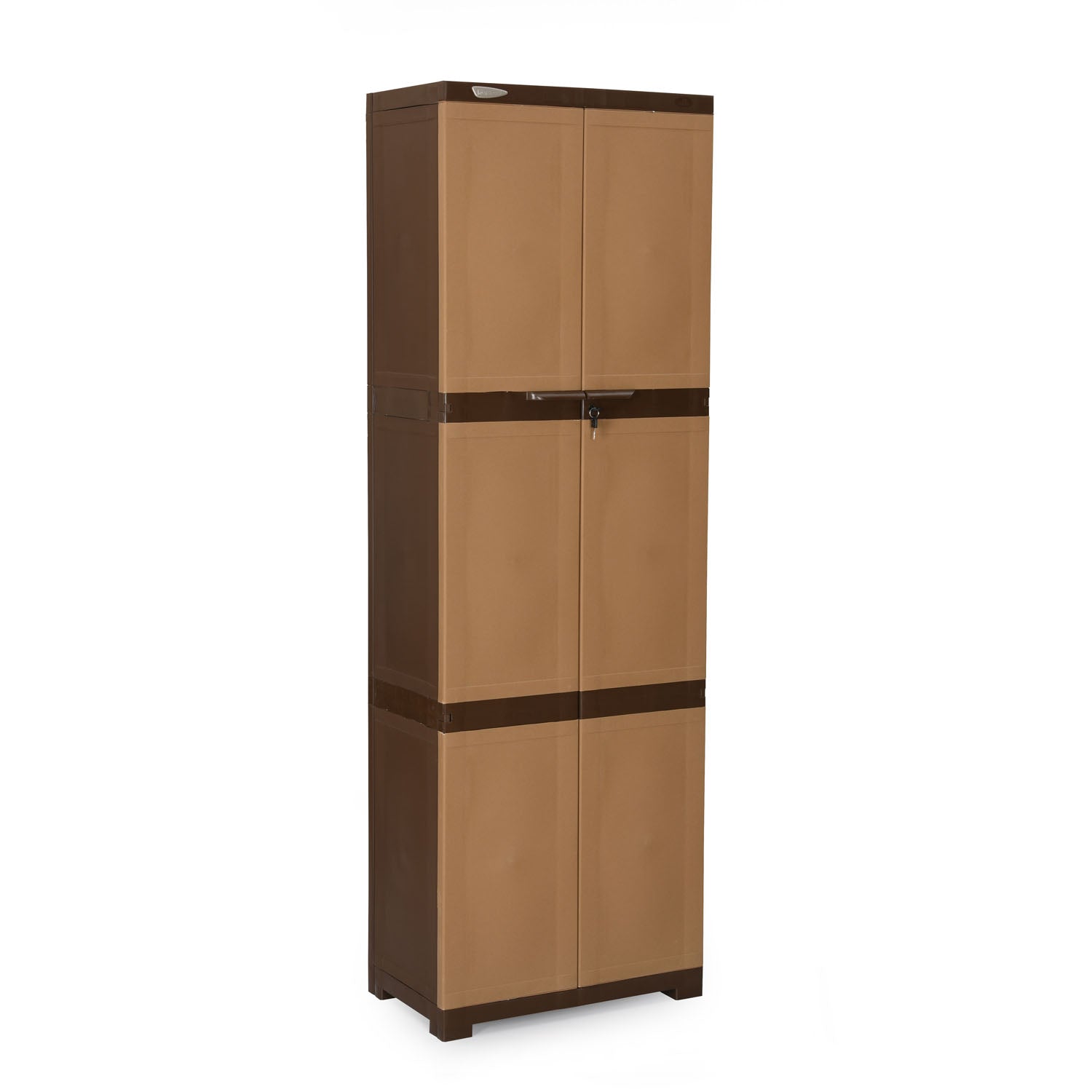 Nilkamal Freedom Mini Large (FML) Plastic Cabinet for Storage (Sandy & Dark Brown) - Nilkamal | VK Furniture & Electronics Mangalore