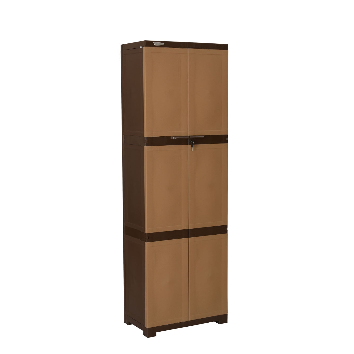 Nilkamal Freedom Mini Large (FML) Plastic Cabinet for Storage (Sandy & Dark Brown) - Nilkamal | VK Furniture & Electronics Mangalore