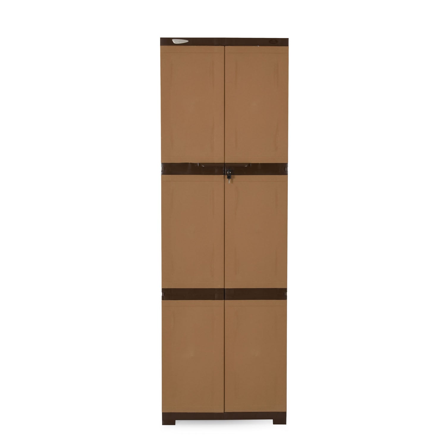 Nilkamal Freedom Mini Large (FML) Plastic Cabinet for Storage (Sandy & Dark Brown) - Nilkamal | VK Furniture & Electronics Mangalore
