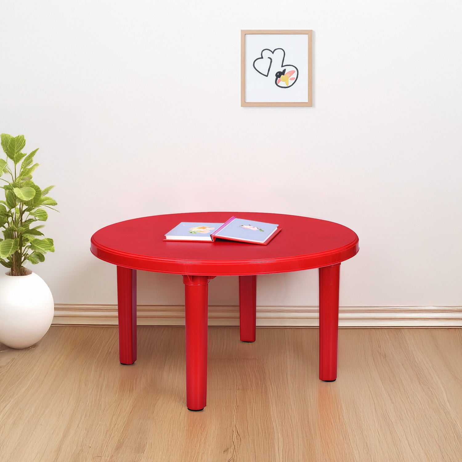 Nilkamal Meridian Kid's Activity Table (Bright Red)