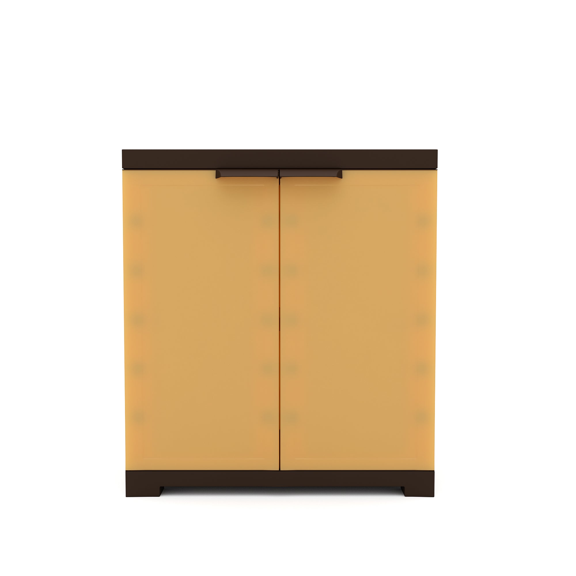 Nilkamal Freedom Mini 09 (FMSC09) Plastic Shoe Cabinet (Sandy Brown / Dark Brown) - Nilkamal | VK Furniture & Electronics Mangalore