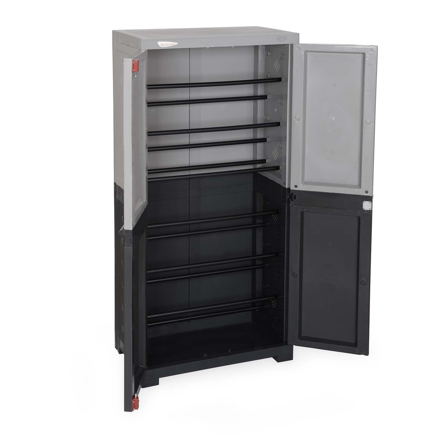 Nilkamal Freedom (FMSC18D) Plastic Shoe Cabinet (Haze Grey & Charcoal Grey) - Nilkamal | VK Furniture & Electronics Mangalore