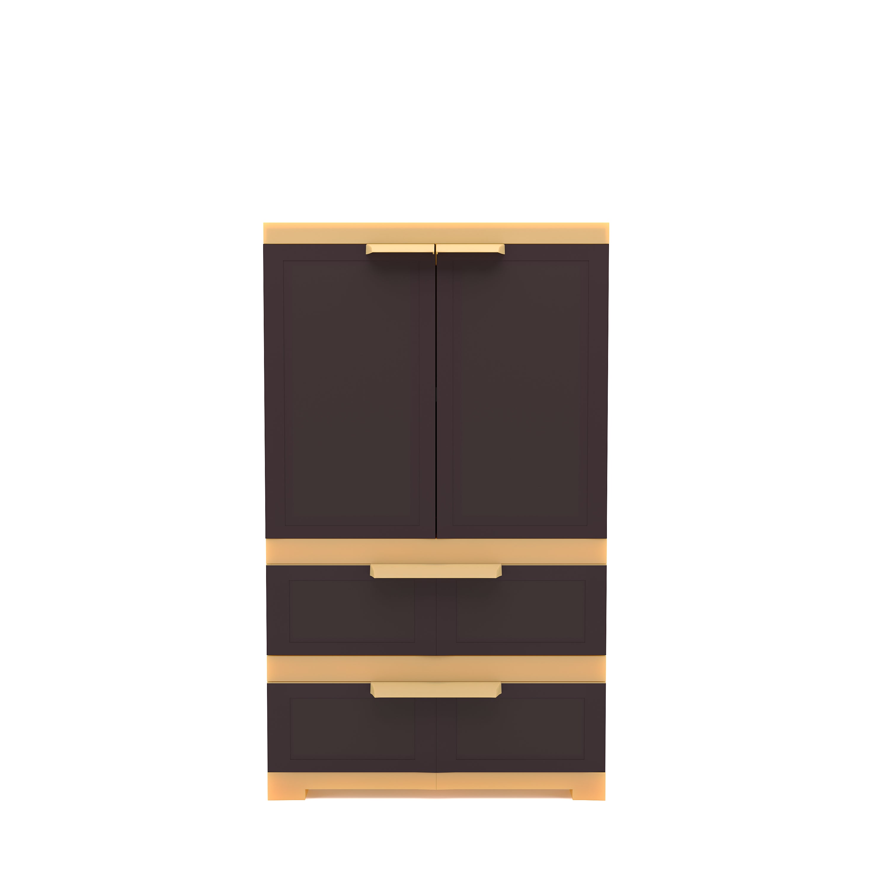 Nilkamal Freedom FMDR 2B Plastic Storage Cabinet with 2 Drawer (Weathered Brown / Biscuit) - Nilkamal | VK Furniture & Electronics Mangalore