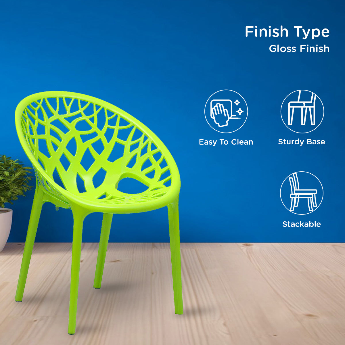 Nilkamal Crystal Polypropylene Premium Chair - Nilkamal | VK Furniture & Electronics Mangalore